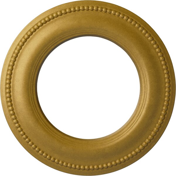 Ekena Millwork Bradford Classic Ceiling Medallion (Canopies up to 8 5/8"), 13"OD x 7 1/2"ID x 3/4"P, Pharaohs Gold CM13BRPGS - main